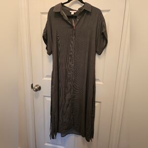 Long button up dress